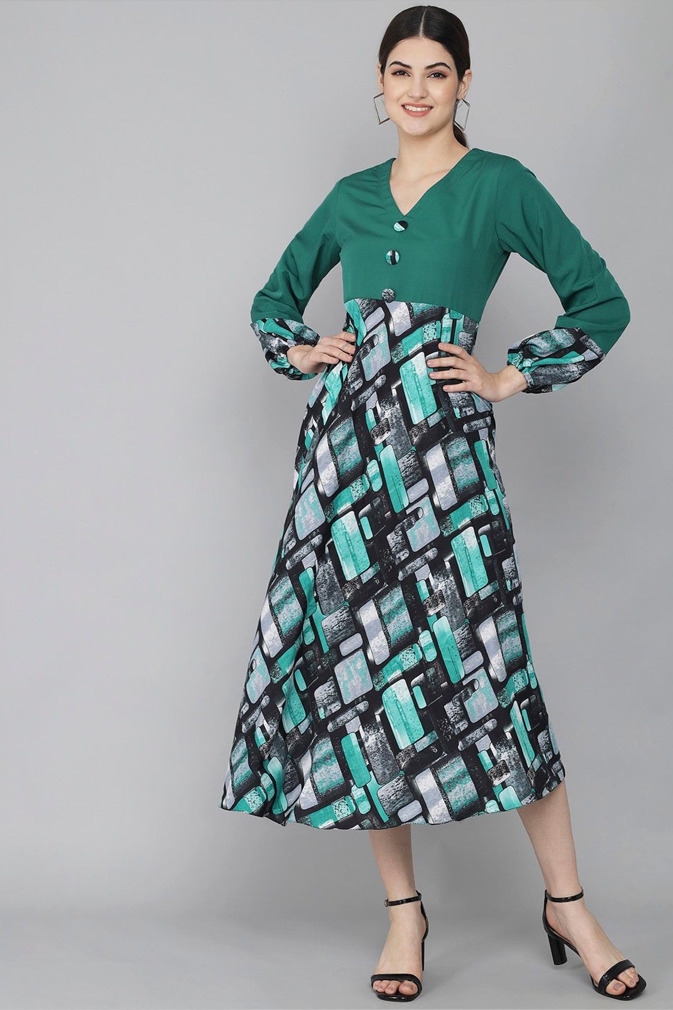 Rudraaksha women trendy mix and match dress