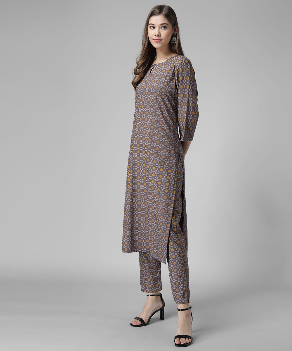 Printed Kutra Palazzo Set