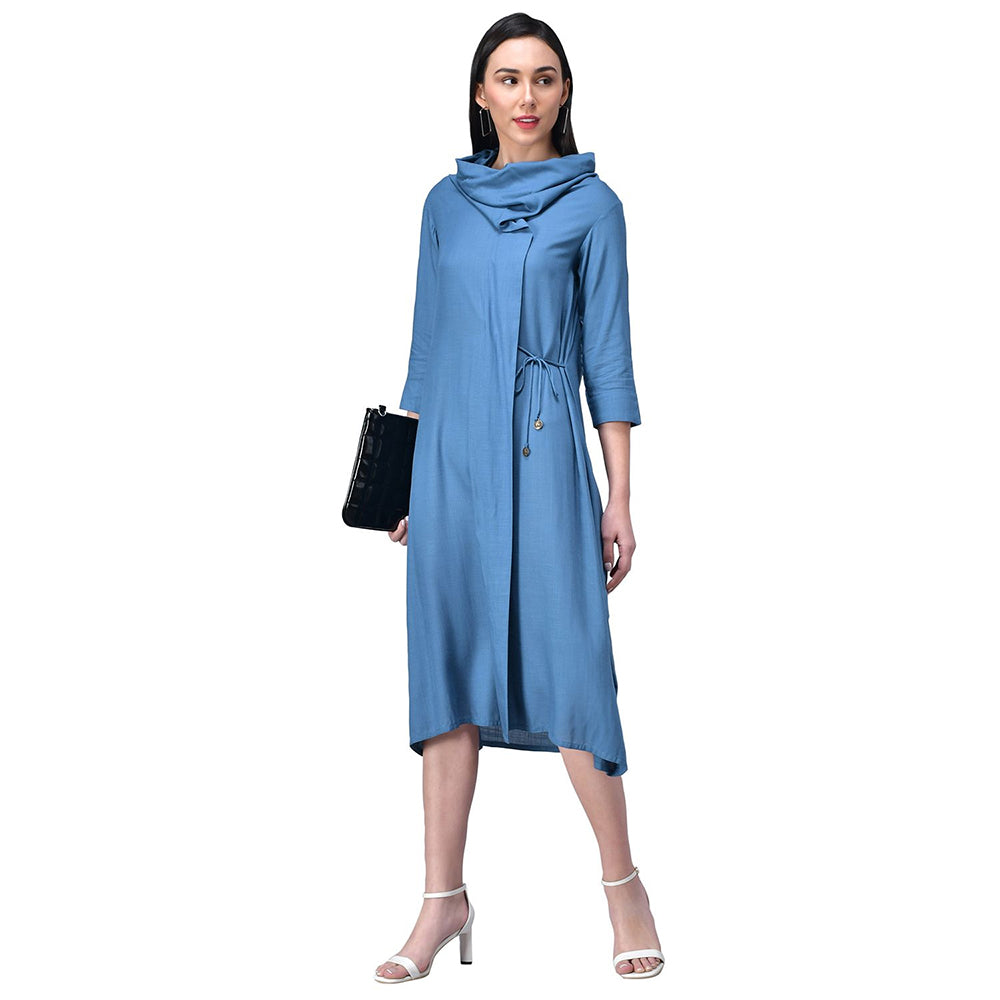 Rudraaksha women cowl neck dress