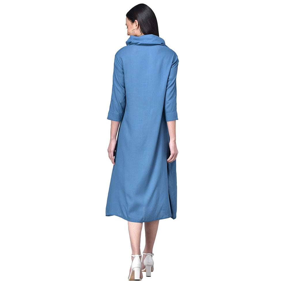 Rudraaksha women cowl neck dress