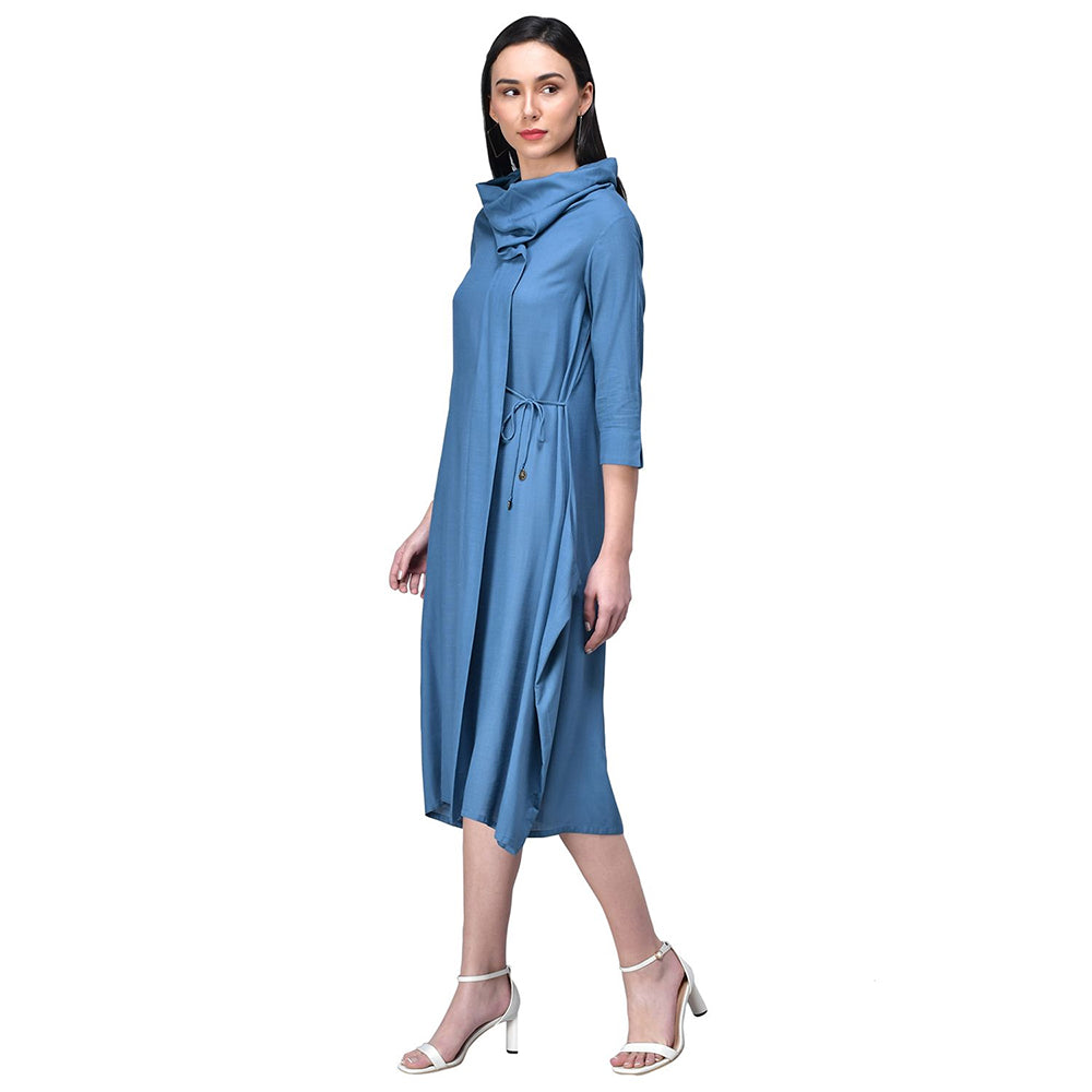 Rudraaksha women cowl neck dress