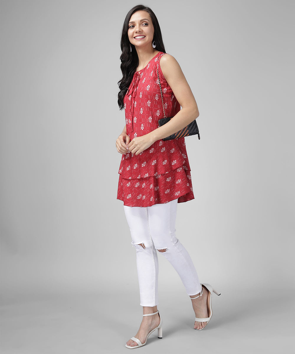 women printed tunic