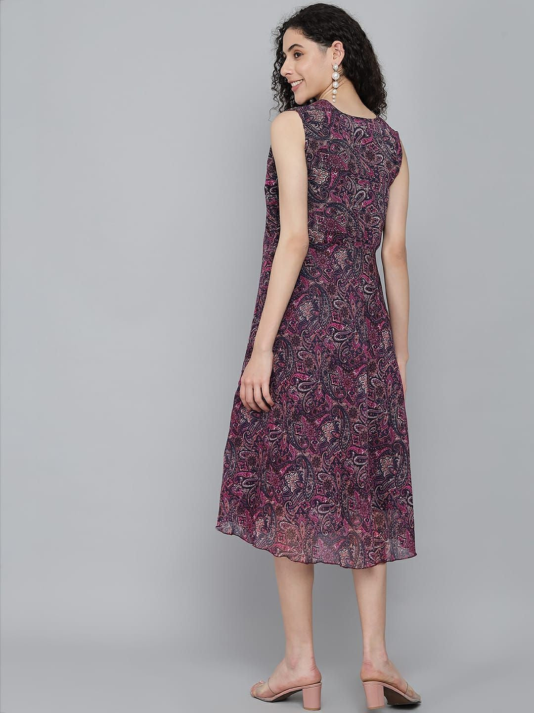 Rudraaksha trendy knee length dress for women