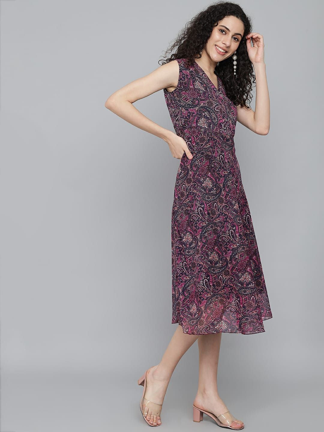 Rudraaksha trendy knee length dress for women