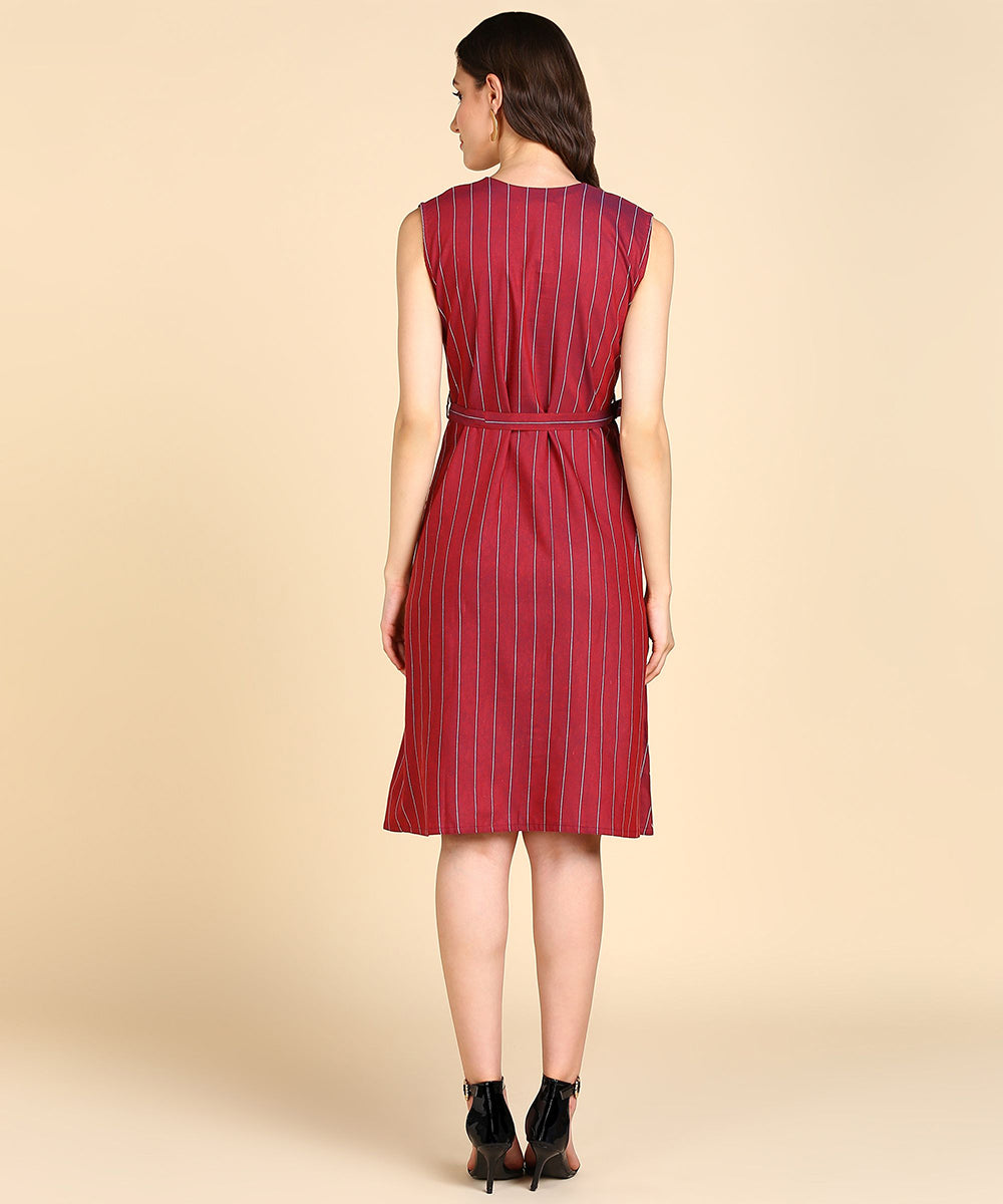 Rudraaksha Stylish Striped Dress For women