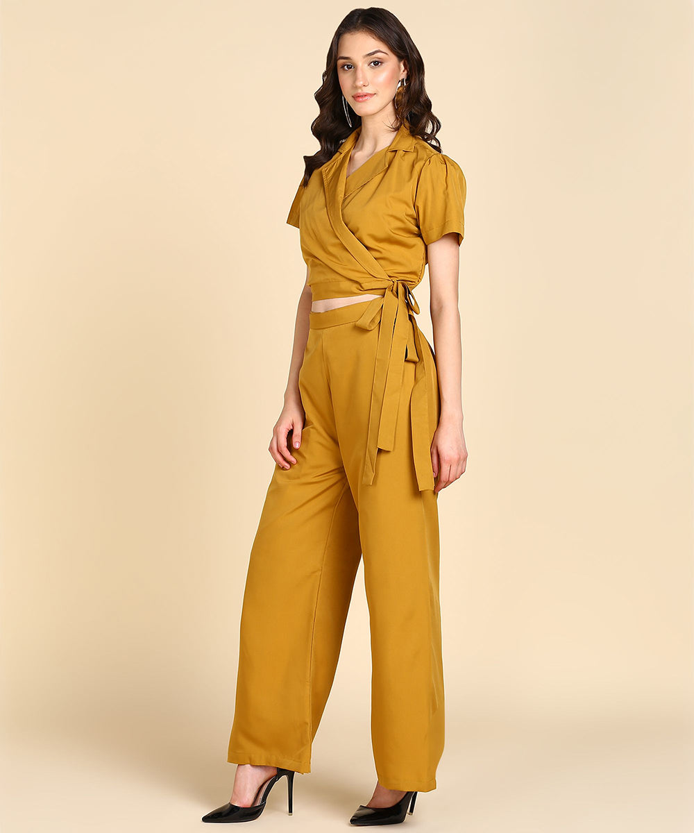 Rudraaksha Stylish solid Co-Ord-Set For women