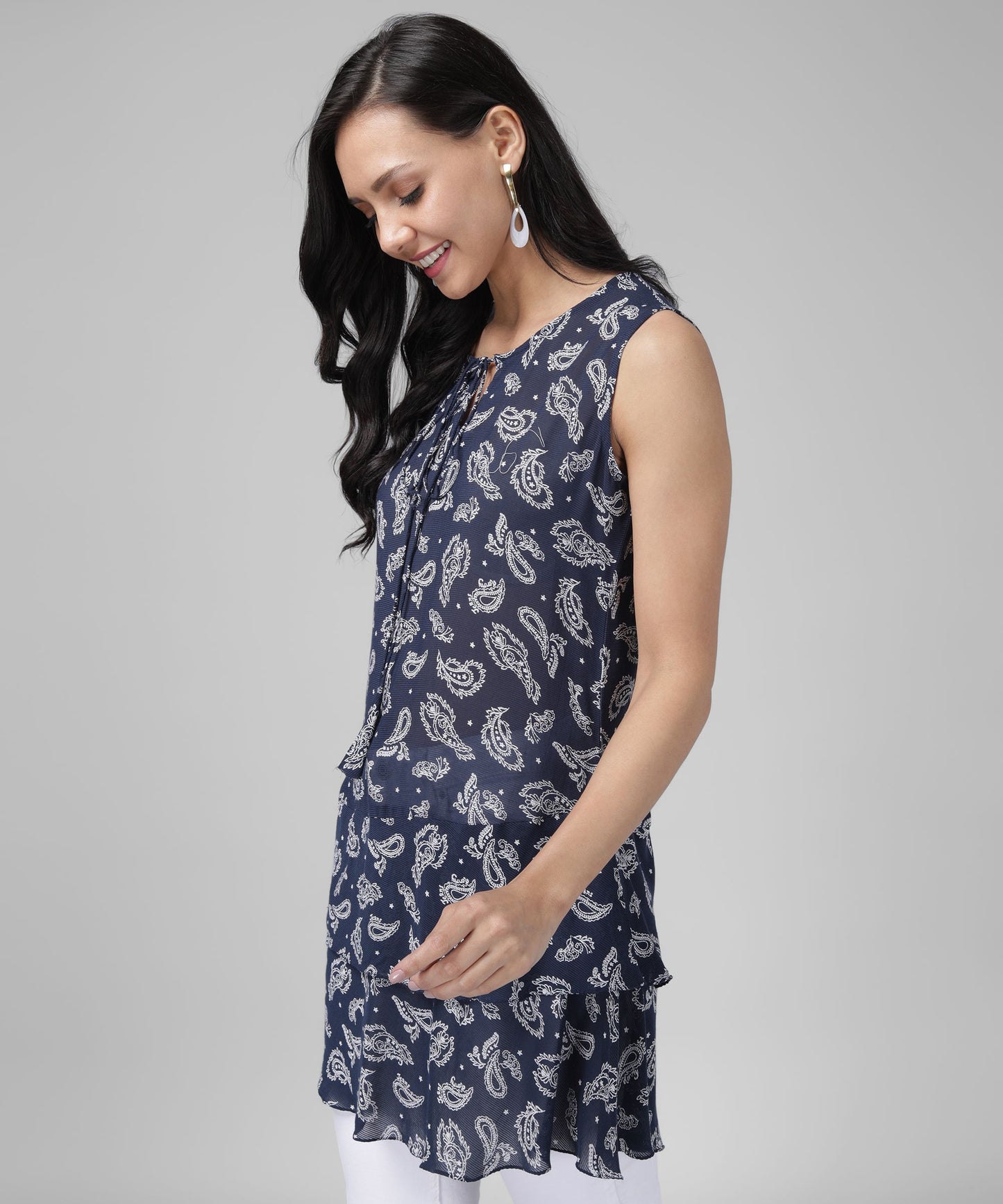 women printed tunic