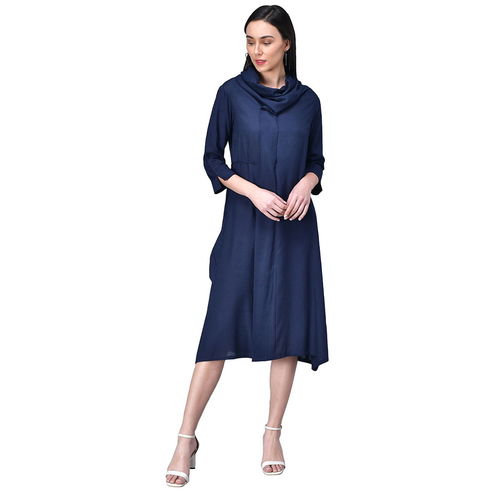 Rudraaksha women cowl neck dress