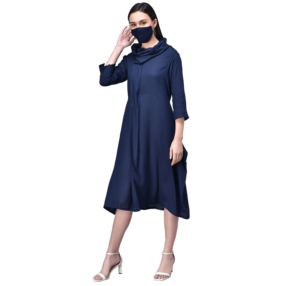 Rudraaksha women cowl neck dress