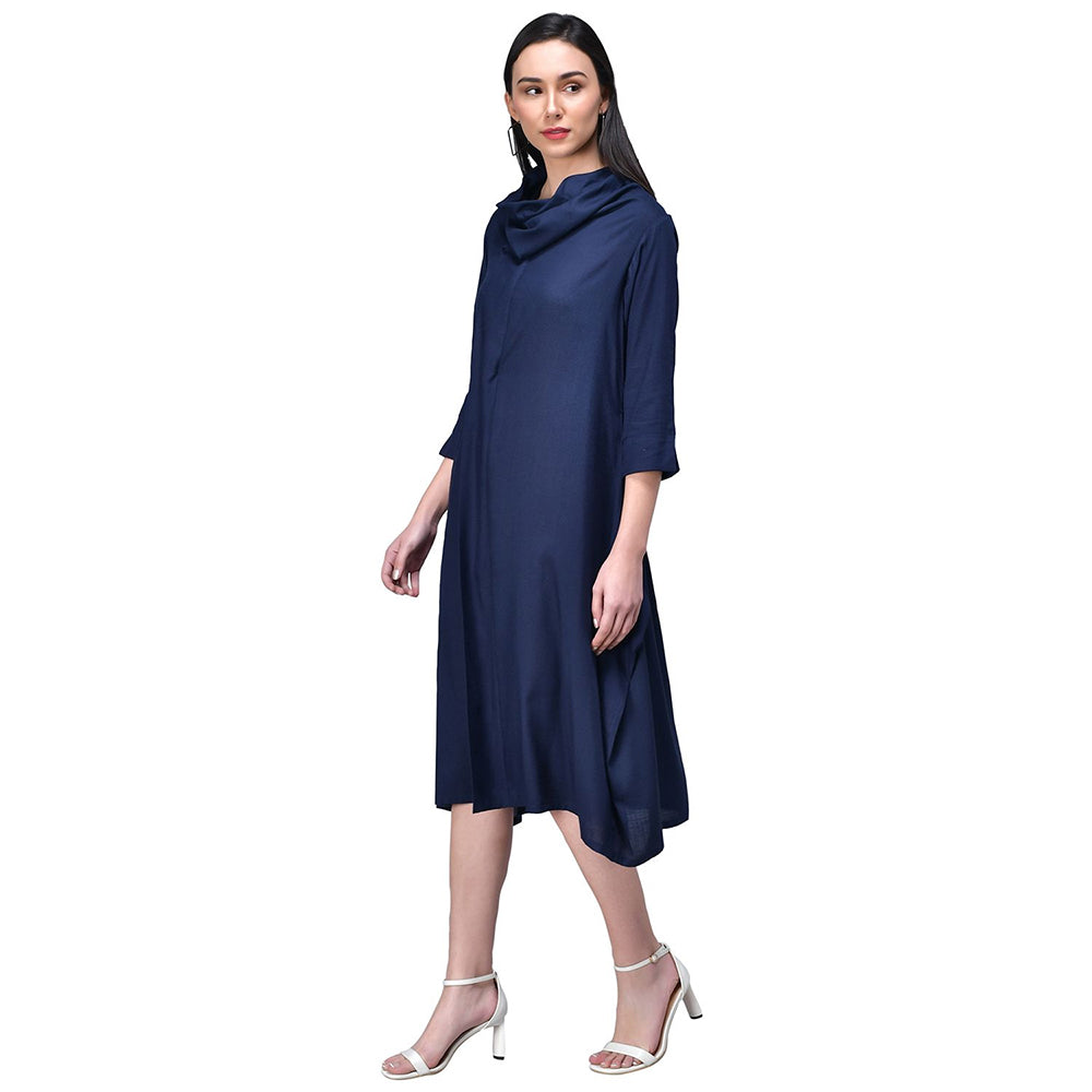 Rudraaksha women cowl neck dress