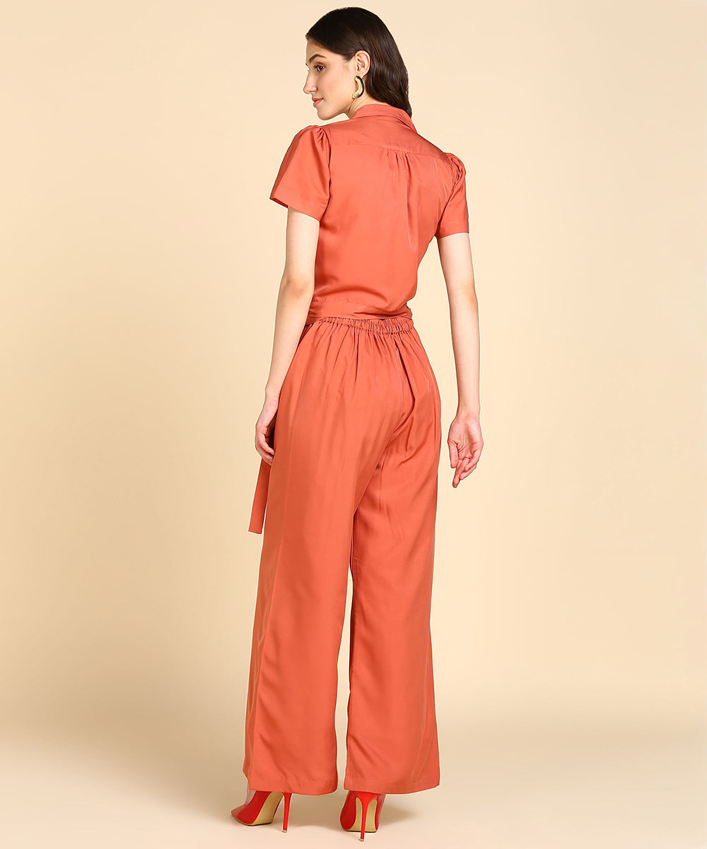 Rudraaksha Stylish solid Co-Ord-Set For women