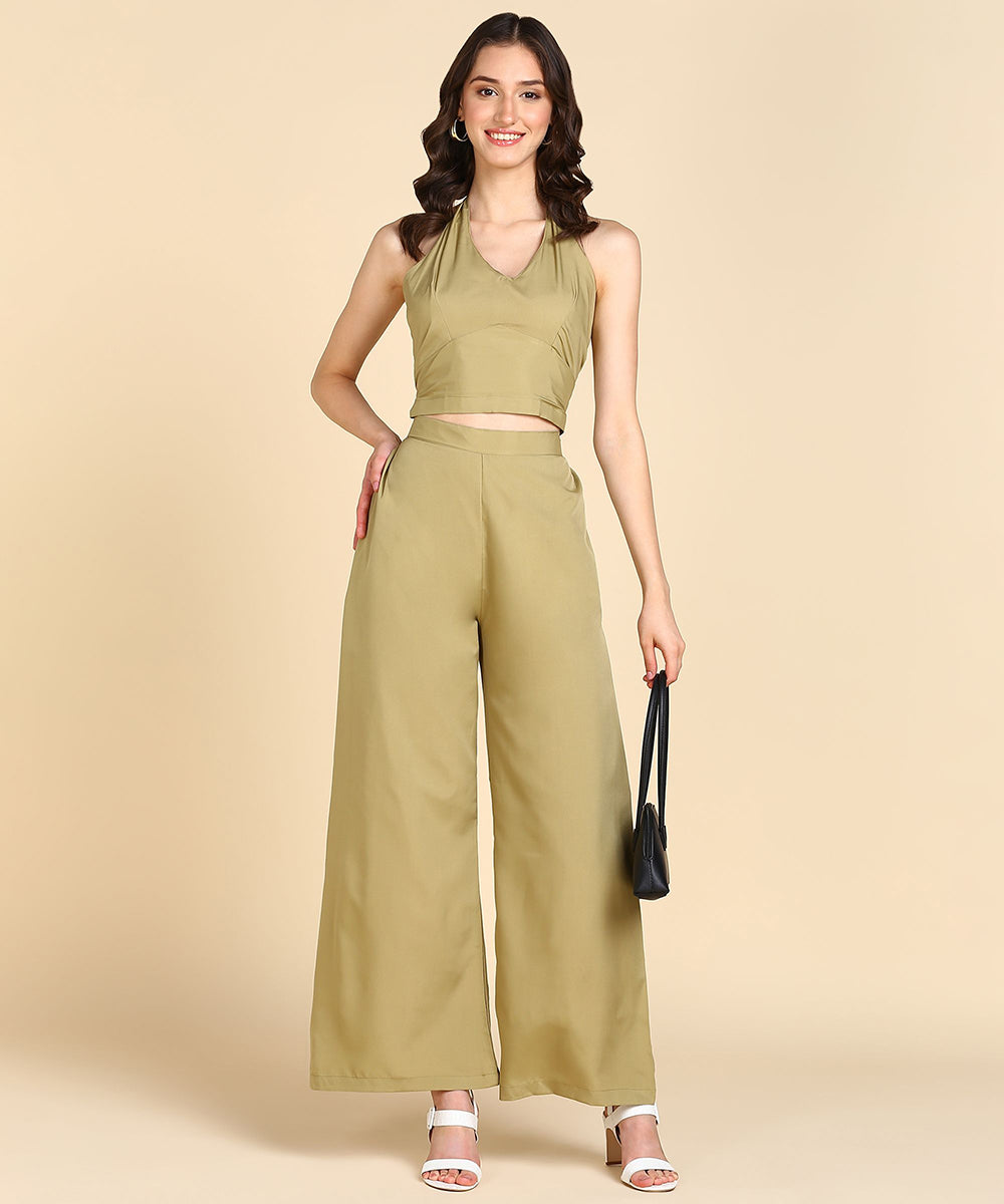 Rudraaksha Stylish solid Co-Ord-Set For women