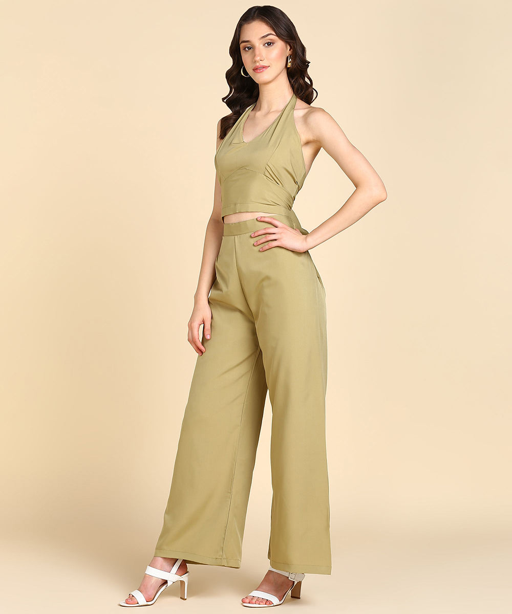 Rudraaksha Stylish solid Co-Ord-Set For women