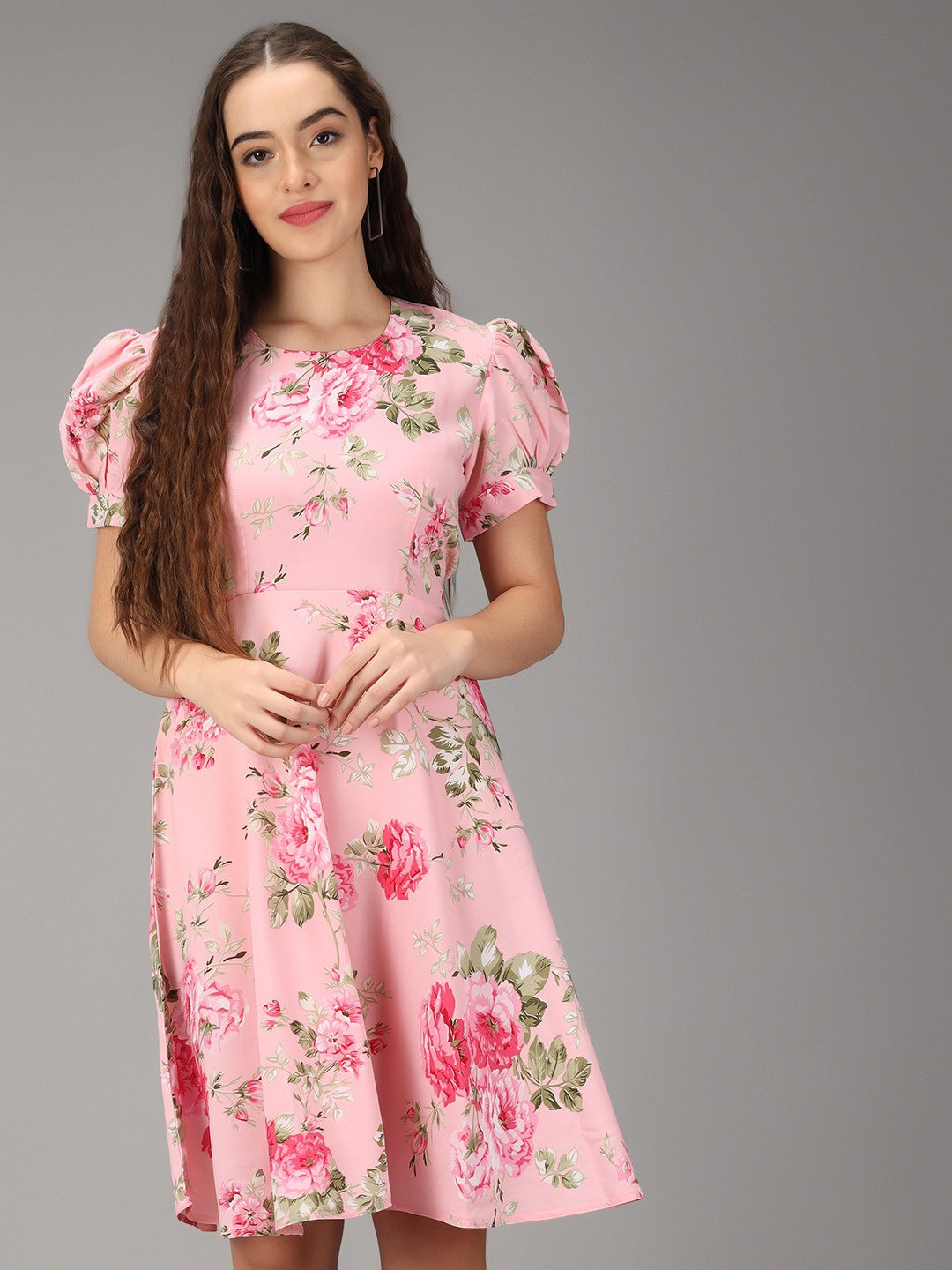 Rudraaksha women printed Aqua Blue stylish Dress