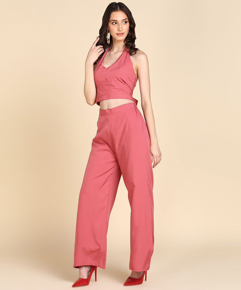 Rudraaksha Stylish solid Co-Ord-Set For women