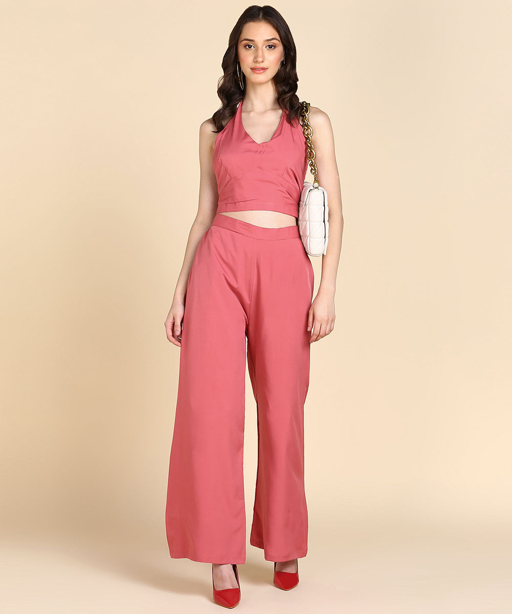 Rudraaksha Stylish solid Co-Ord-Set For women