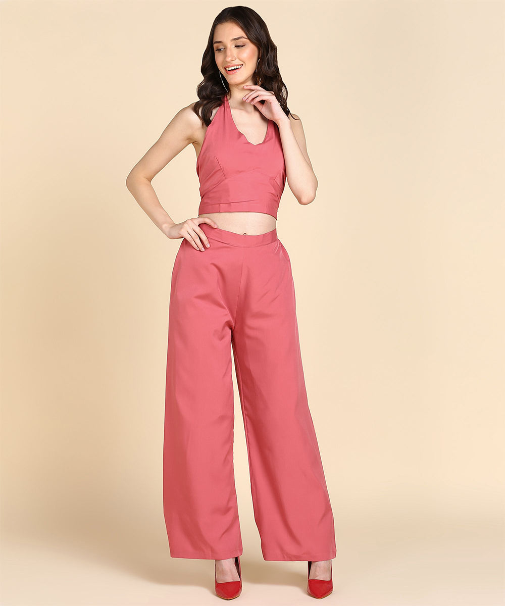 Rudraaksha Stylish solid Co-Ord-Set For women