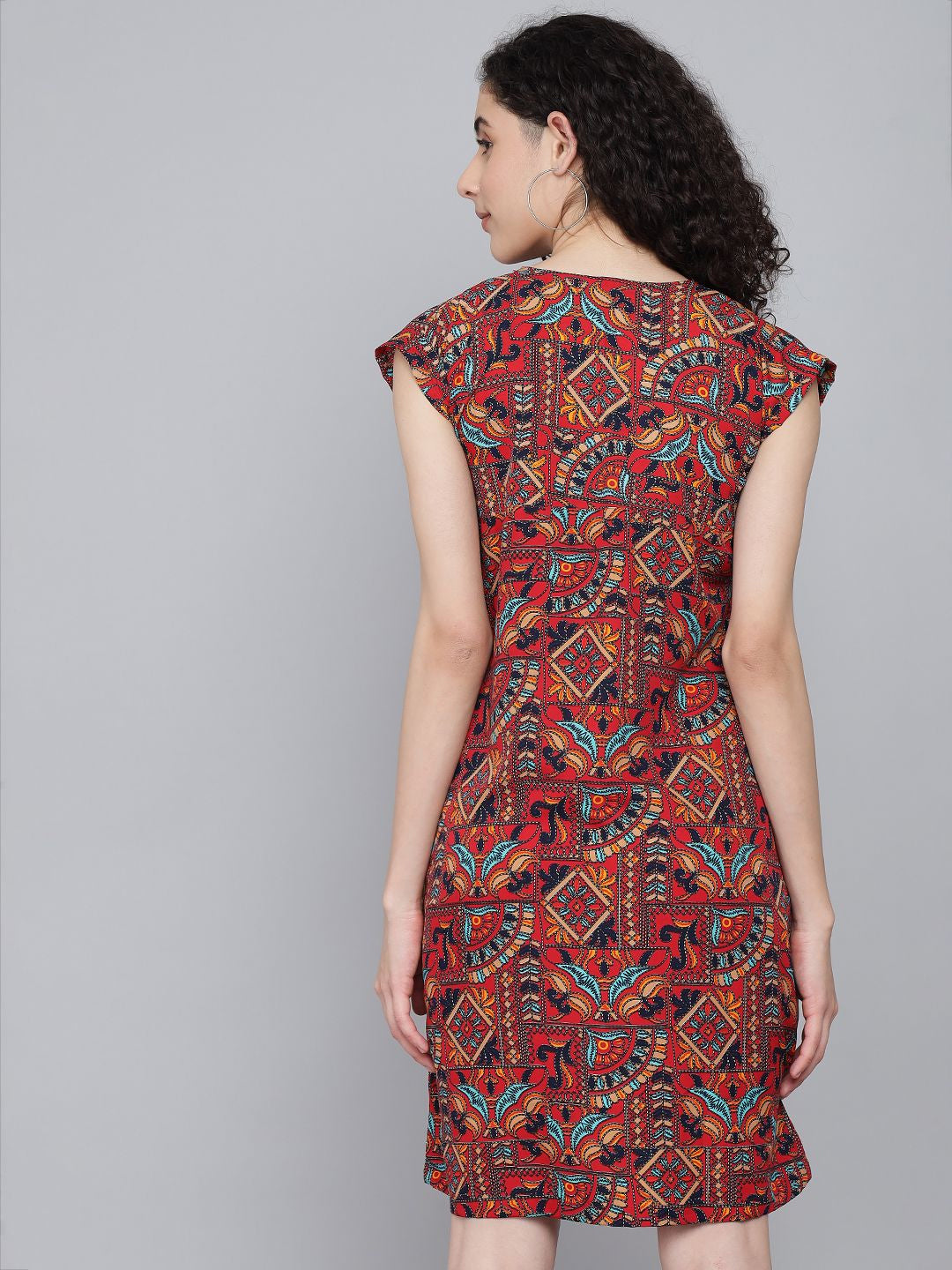 Rudraaksha trendy knee length dress for women