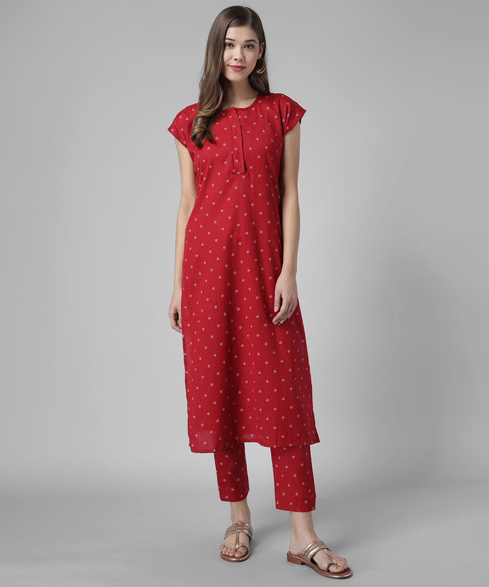 Printed Kutra Palazzo Set