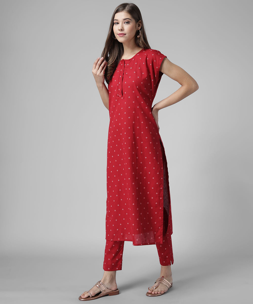 Printed Kutra Palazzo Set