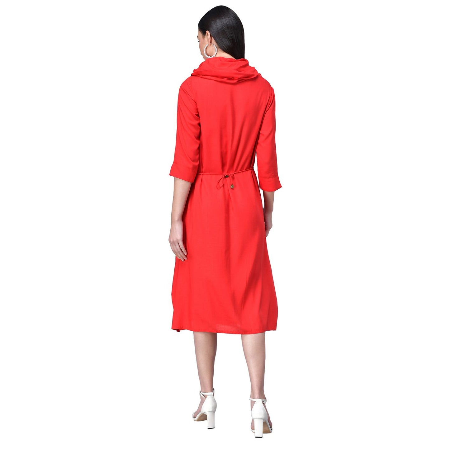 Rudraaksha women cowl neck dress