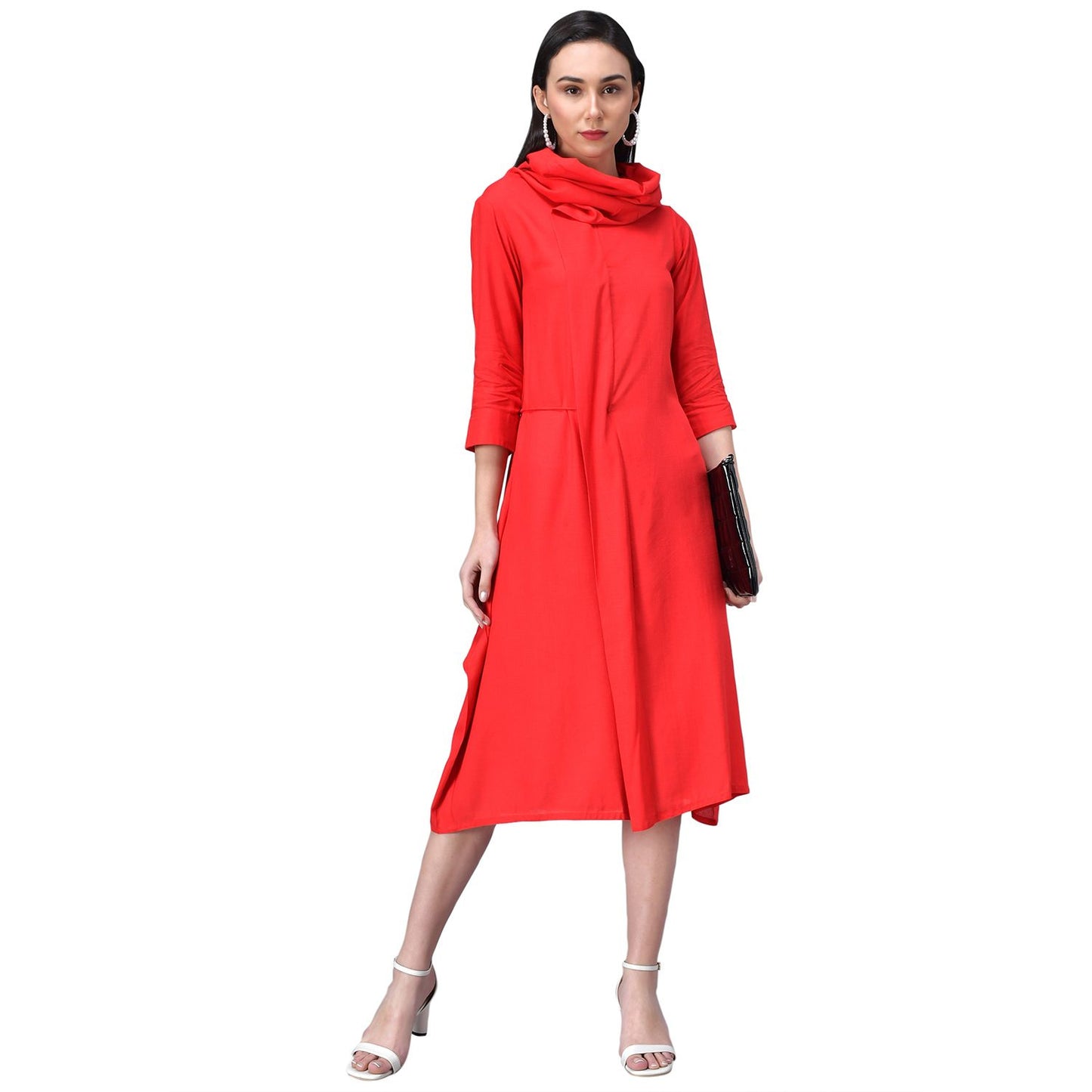 Rudraaksha women cowl neck dress