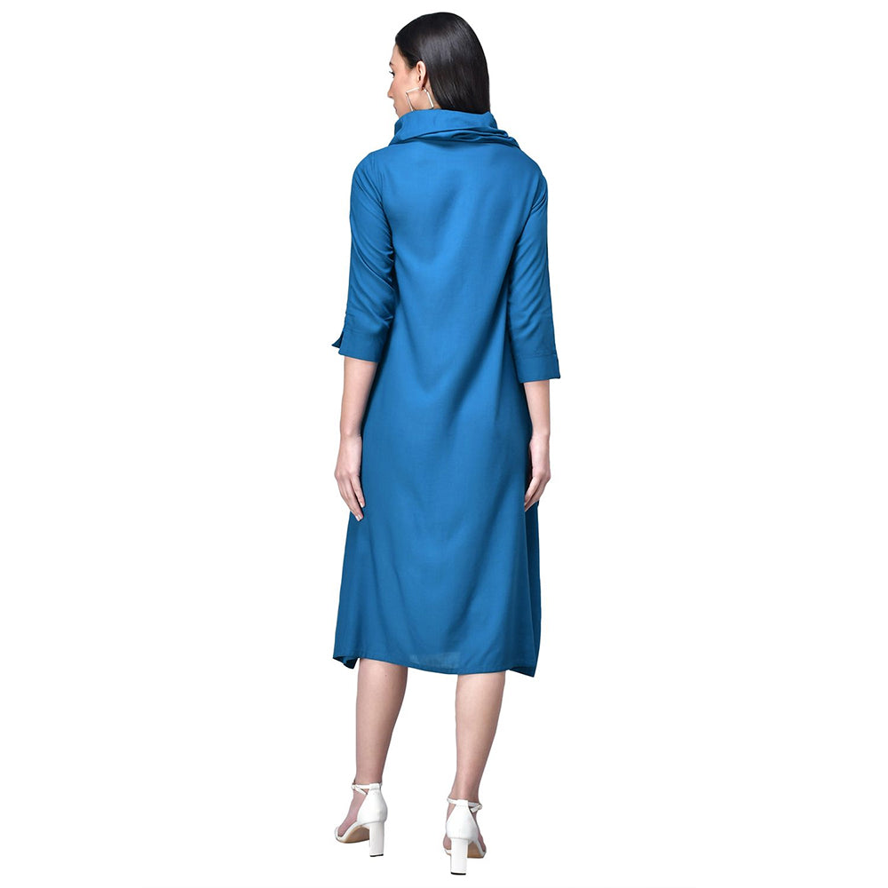 Rudraaksha women cowl neck dress