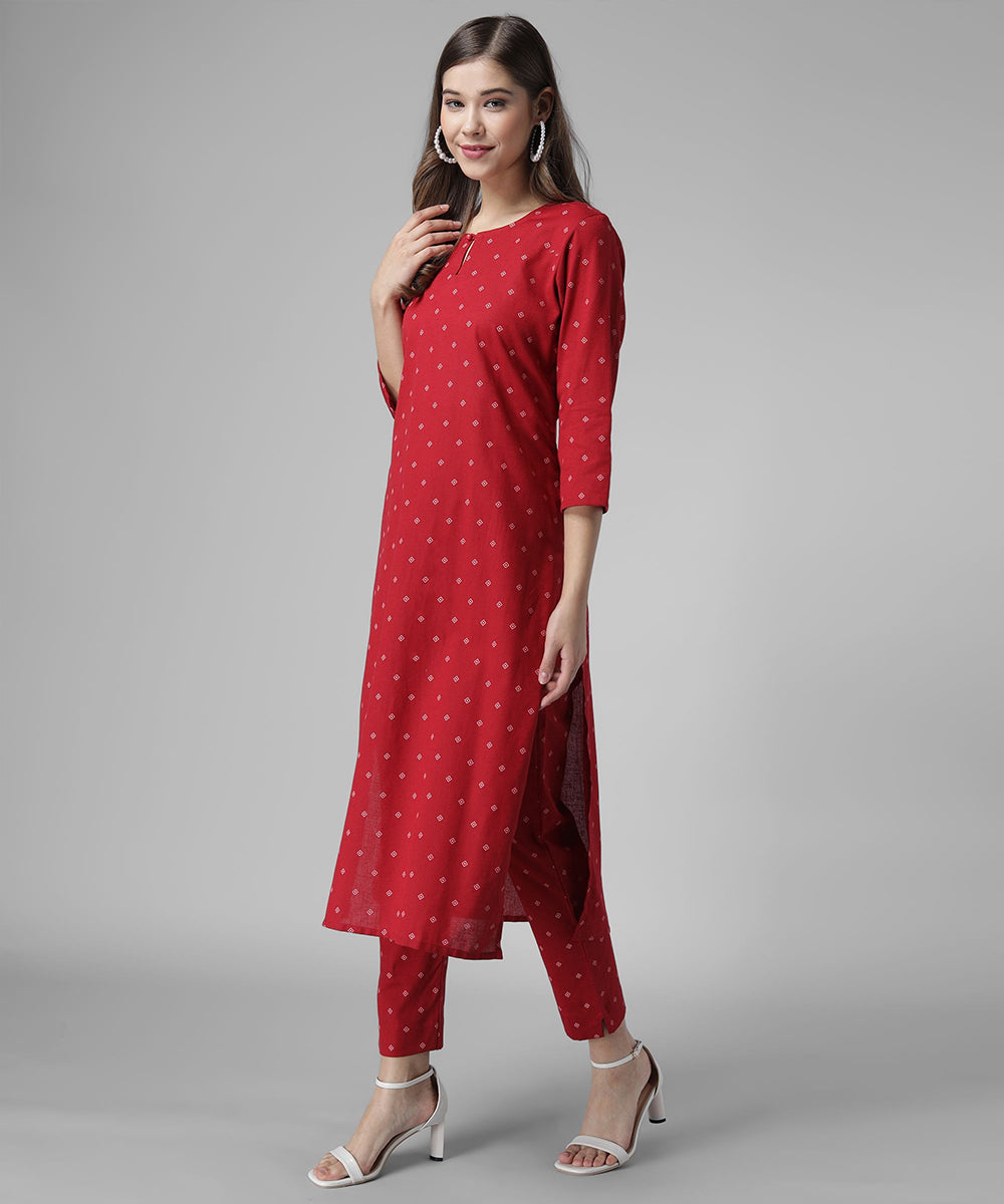 Printed Kutra Palazzo Set