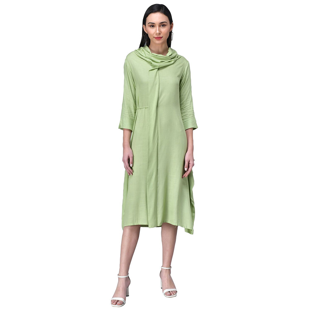 Rudraaksha women cowl neck dress