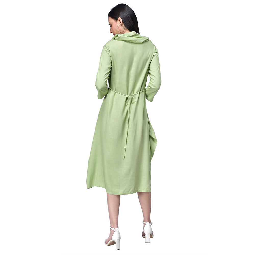 Rudraaksha women cowl neck dress