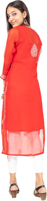 Georgette Chikankari Kurti