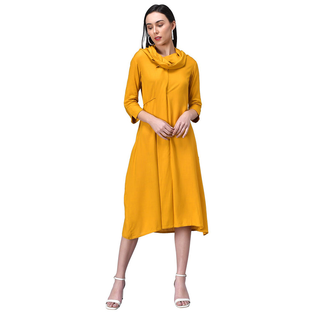 Rudraaksha women cowl neck dress