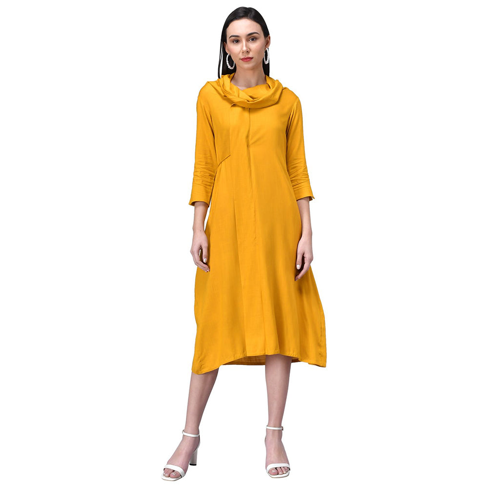 Rudraaksha women cowl neck dress