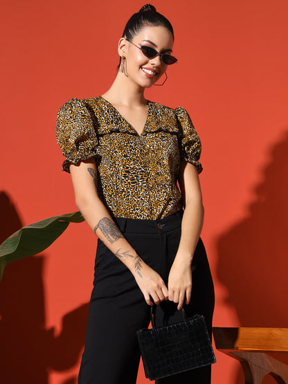 Tiger Print top