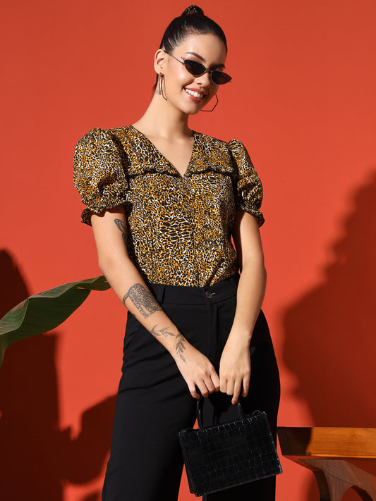 Tiger Print top