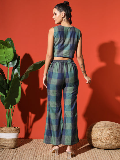 Crop Top and Palazzo Set