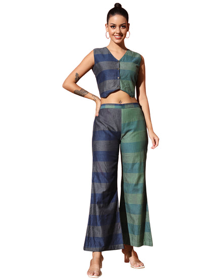 Crop Top and Palazzo Set