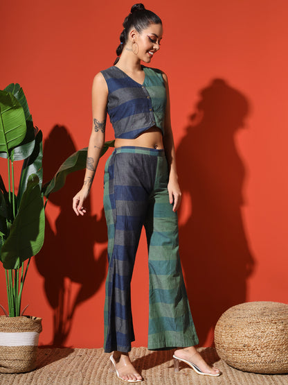 Crop Top and Palazzo Set