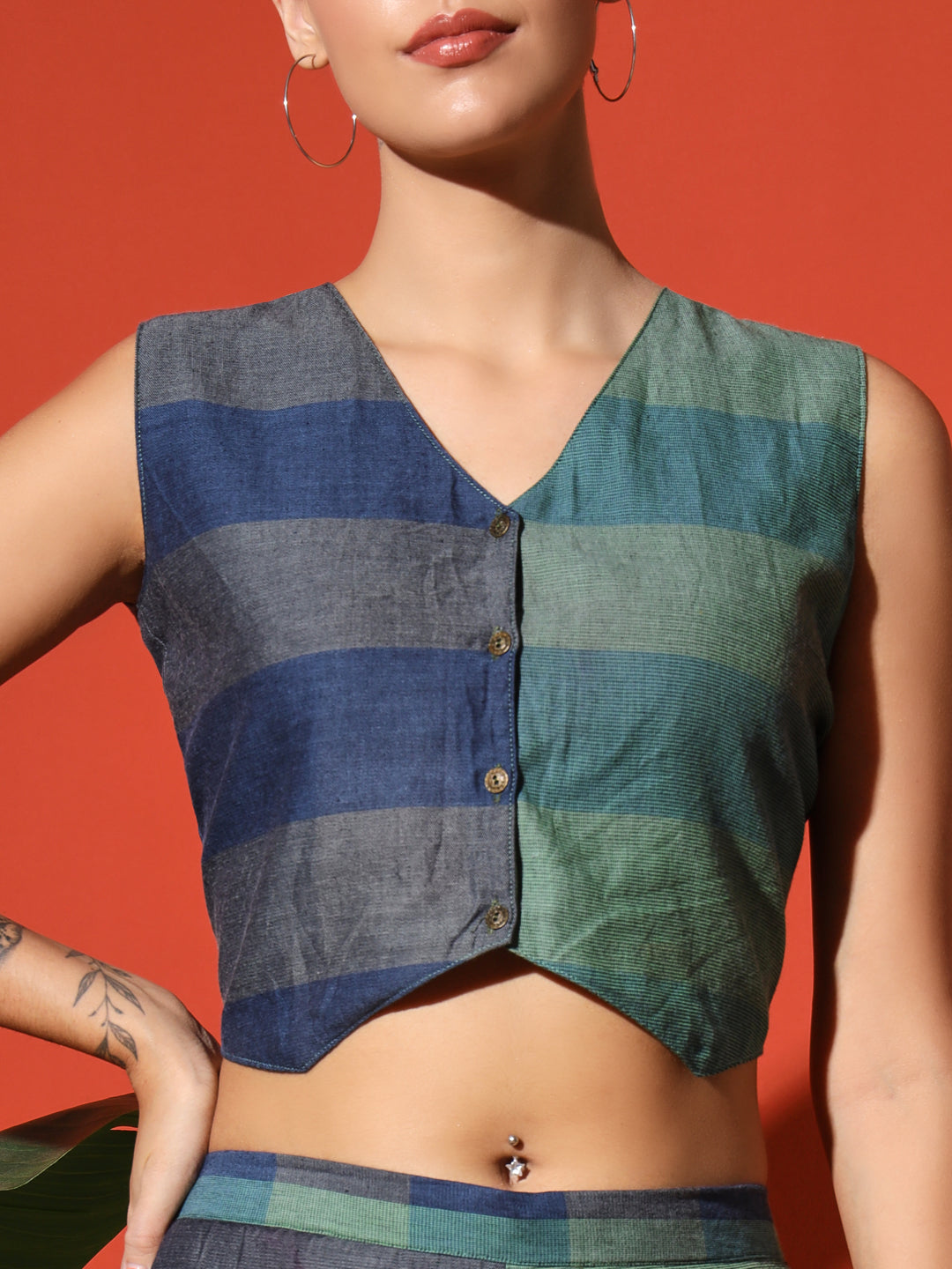 Crop Top and Palazzo Set