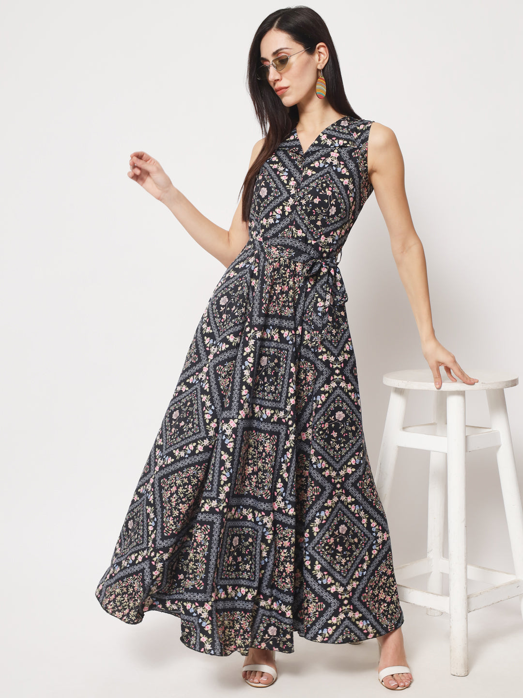 Rudraaksha stylish and trendy maxi dress for women