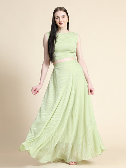 Fully Stitcheed Georgette Lehenga Choli Set