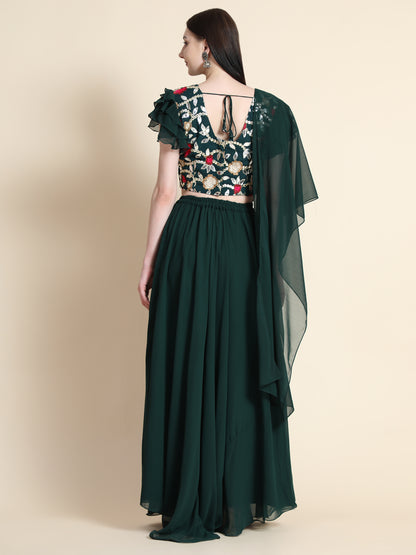 Georgette Readymade Lehenga Choli Set