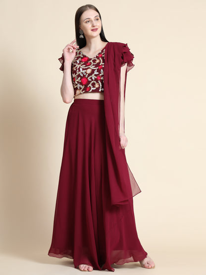 Georgette Readymade Lehenga Choli Set