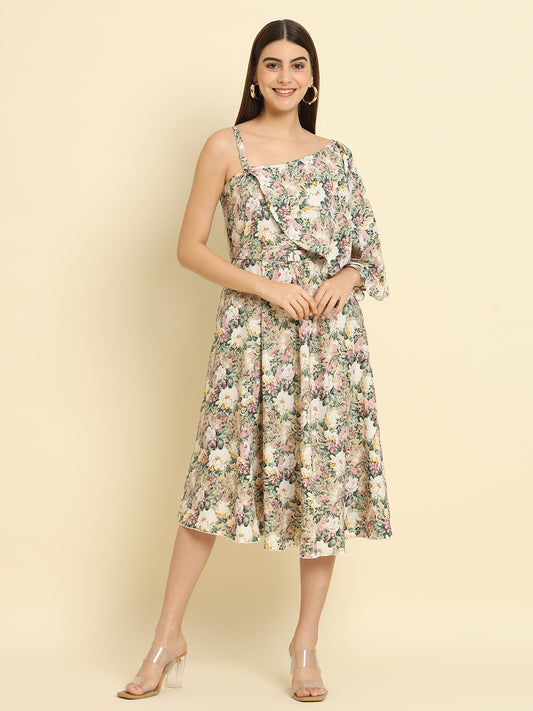 Rudraaksha One Shoulder Dress