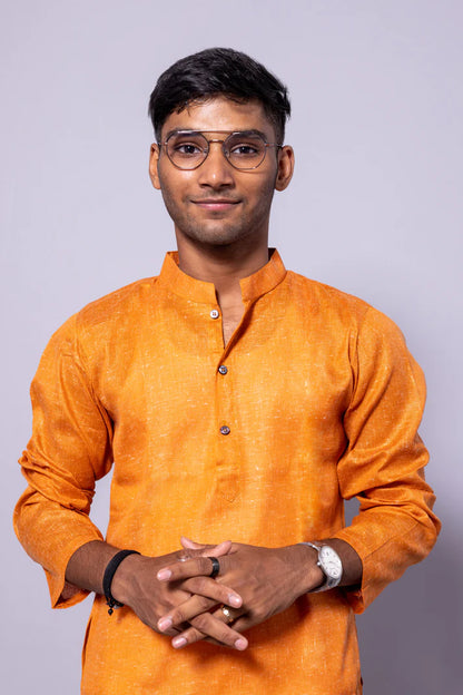 Men’s Long Cotton Kurta – Classic Ethnic Elegance