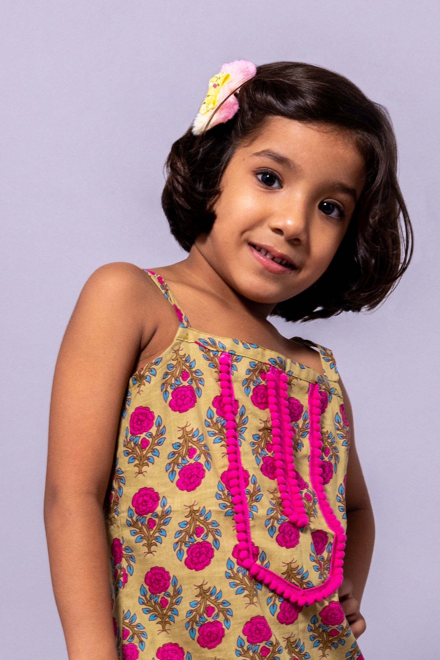 Rudraaksha Girl's Printed Kurti & Palazzo Set