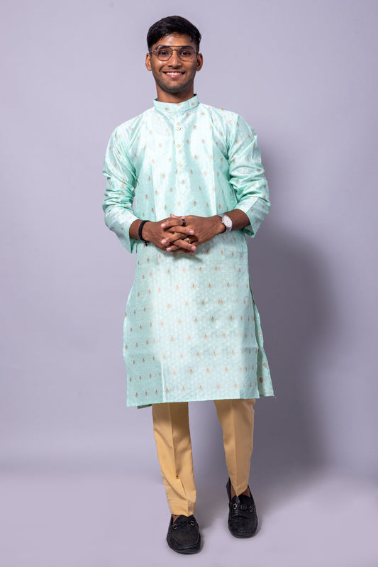 Men's Silk Kurta Pyjama Set