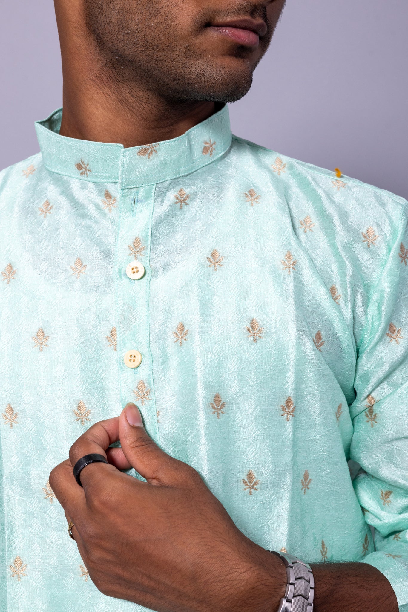 Men's Silk Kurta Pyjama Set