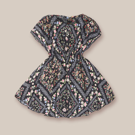 Floral Printed Dress For Girls
