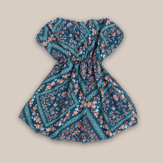 Floral Printed Dress For Girls